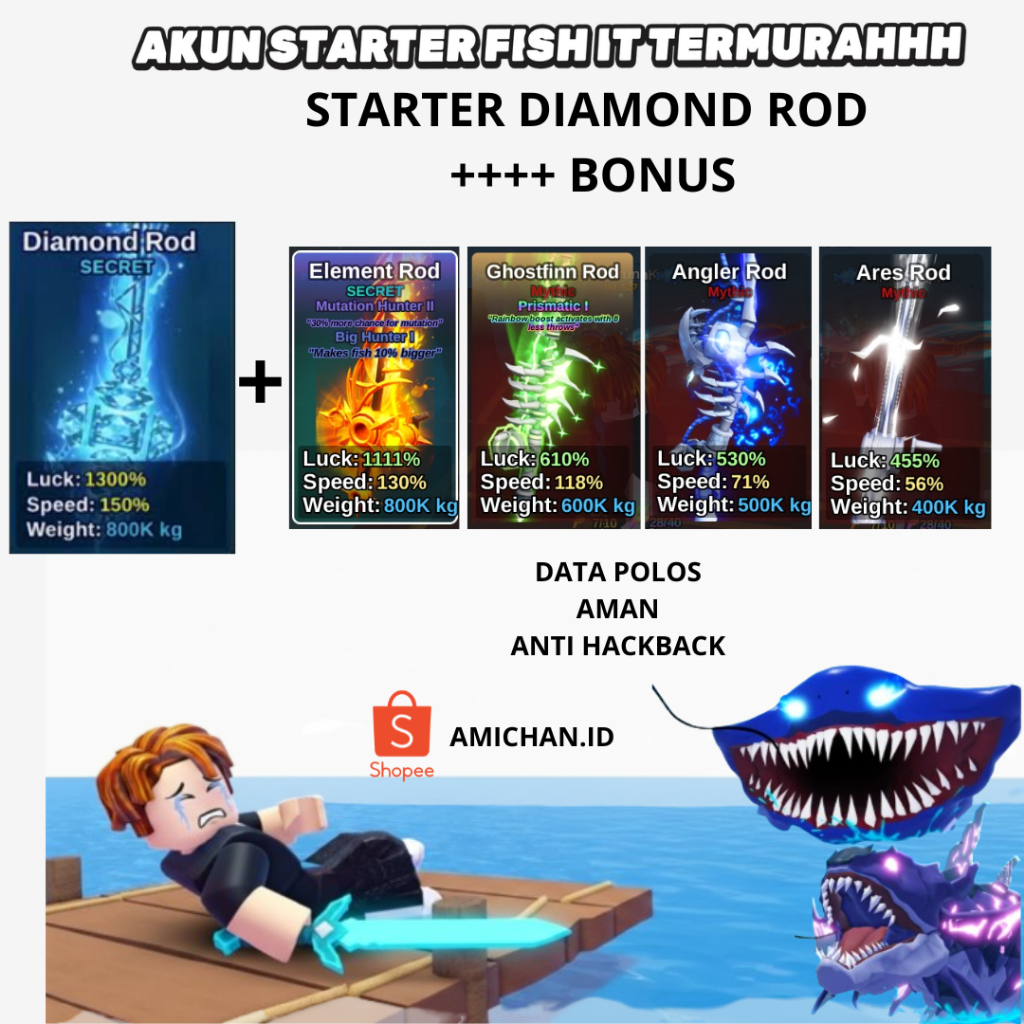 AKUN FISH IT TERMURAH OTOMATIS KIRIM