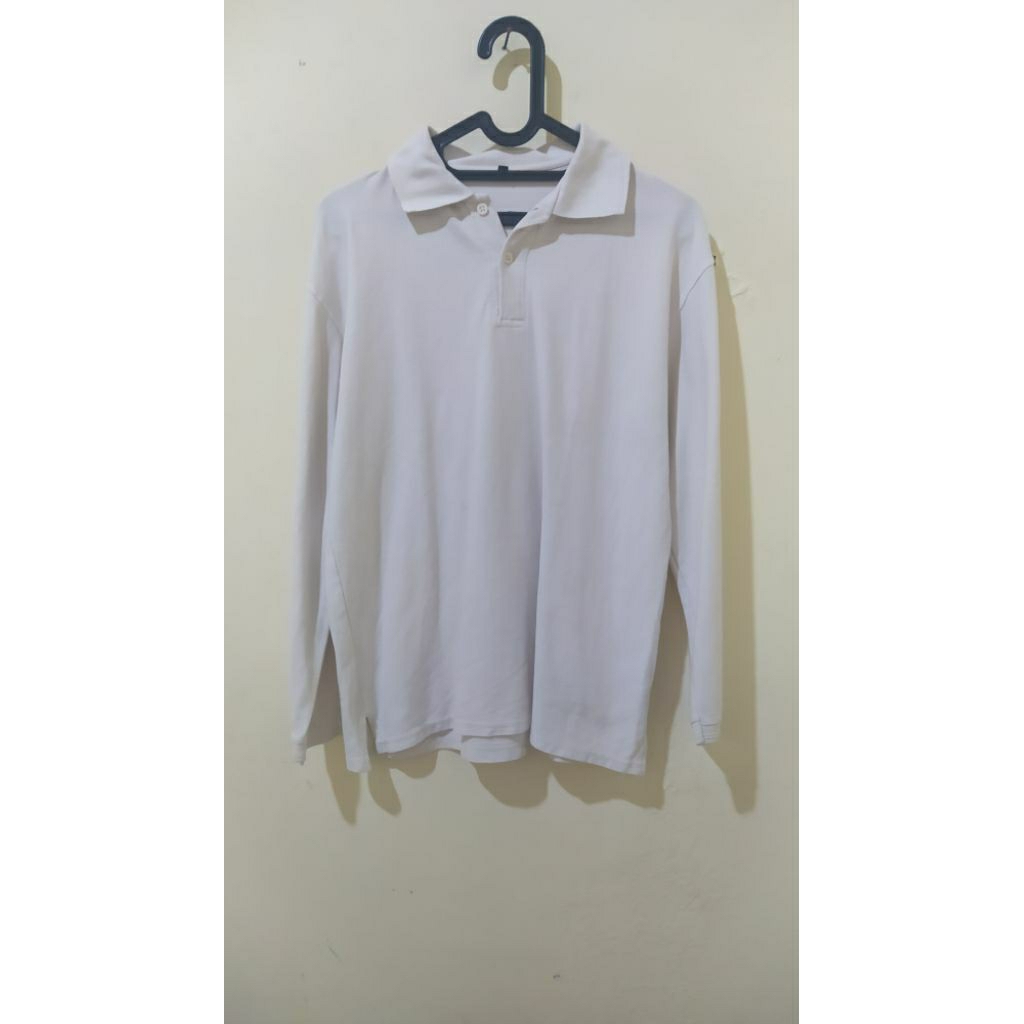 Baju Polo Shirt Putih