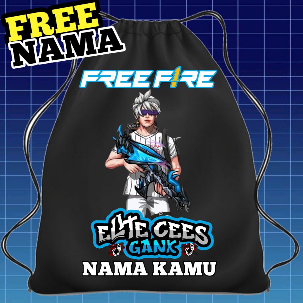 TAS SEKOLAH ANAK TAS SERUT ANAK STRINGBAG FREFIRE VERSI SG RAPPER - SG OPM - SG RAPPER SAYAP - SG SU