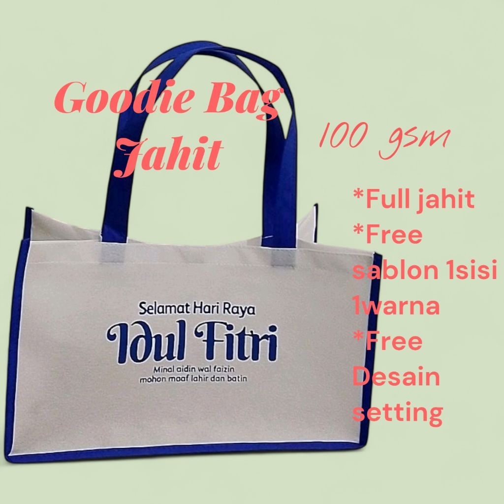 Tas spunbond, goodiebag custom, goodiebag jahit