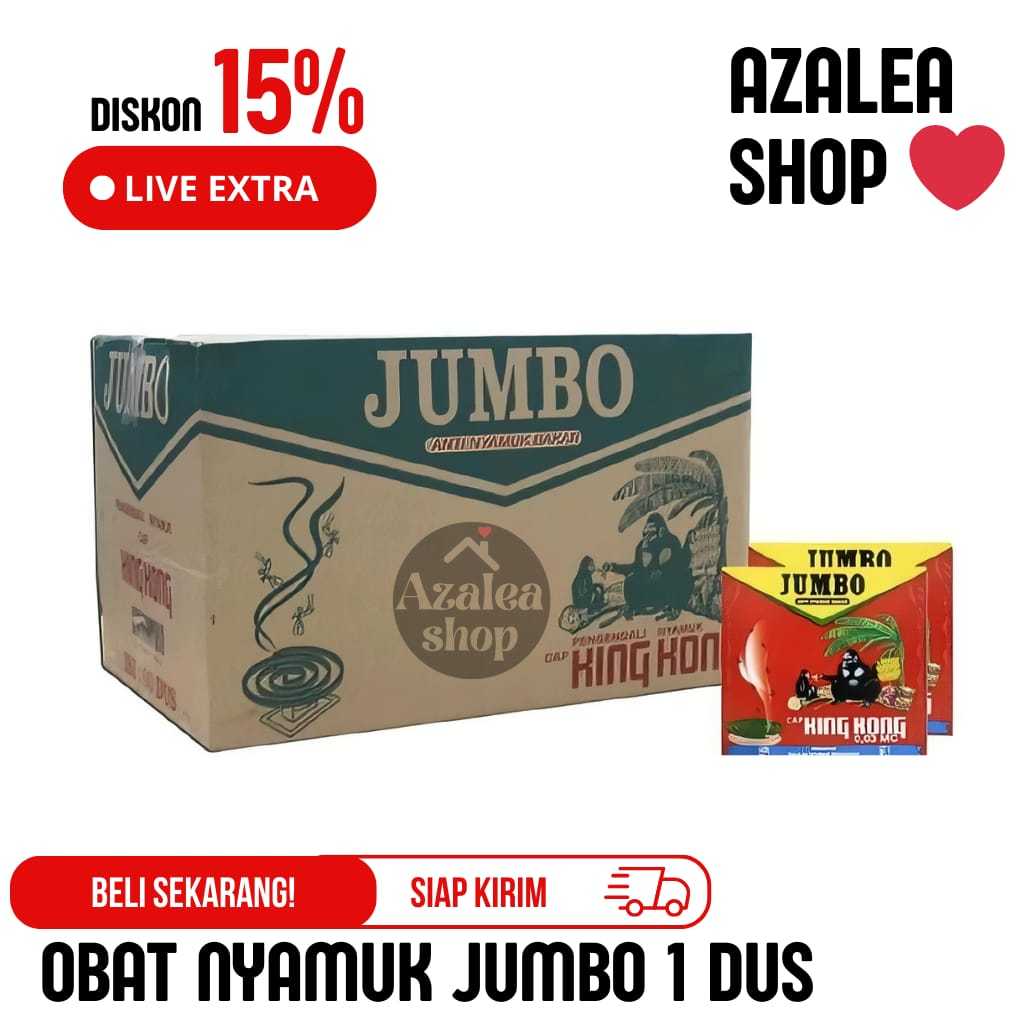 Obat Nyamuk kingkong Jumbo 1 dus isi 60 pack