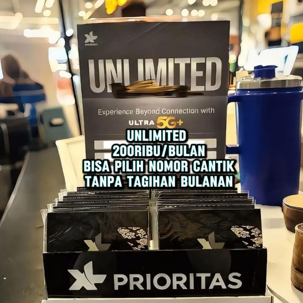KARTU XL Unlimited Kuota, Tanpa Tagihan Bulanan, bisa di isi paket setelah habis