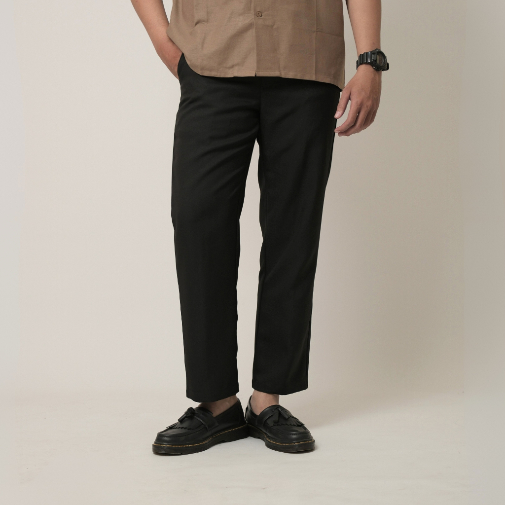Divsouth.id - Celana Panjang Formal Pria Ankle Pants Bahan Premium Semi Wool | HANZO