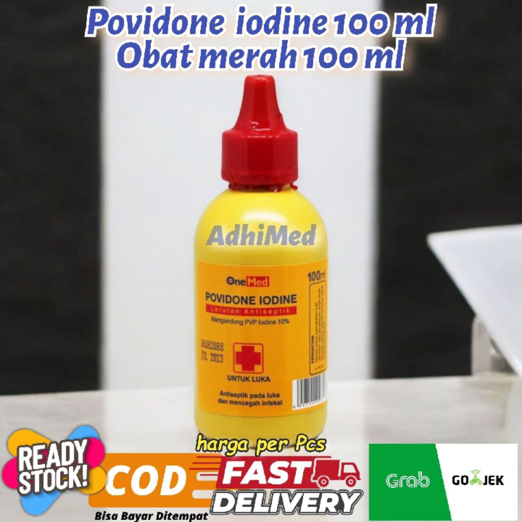 povidone iodine 100ml / obat merah 100ml / obat luka 100ml