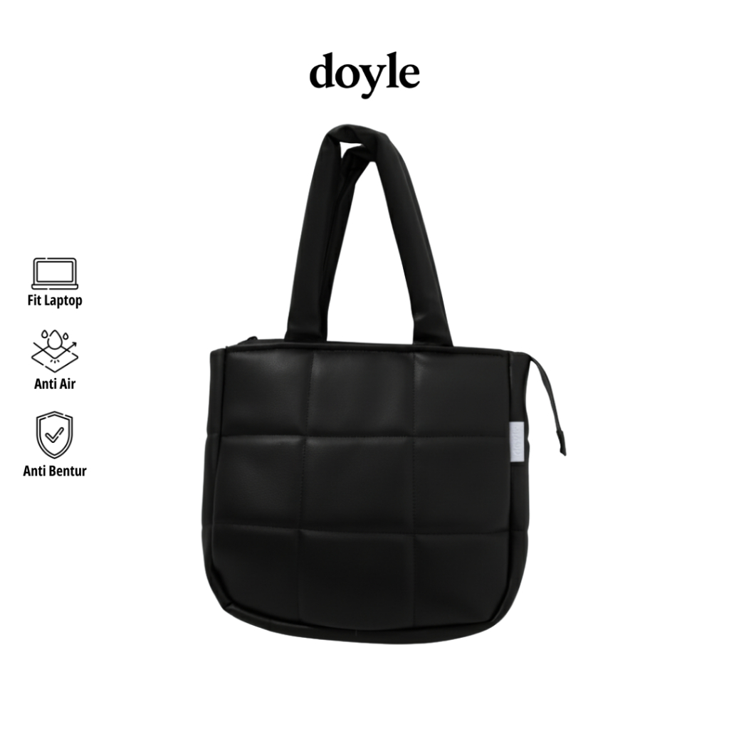 Tas Laptop Tas Kuliah Tas Kerja Anti Air Waterproof Muat laptop Puff Tote Bag Pria Wanita Unisex up 