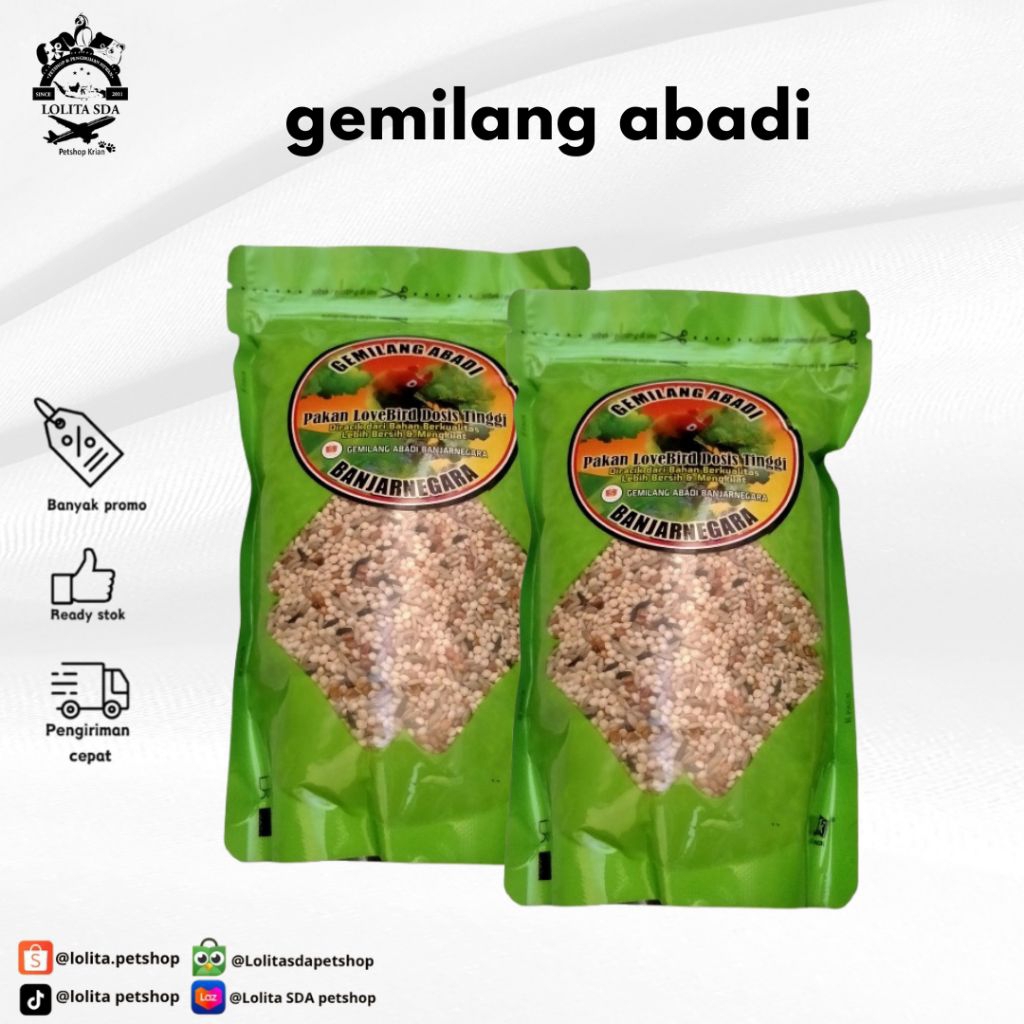 Gemilang Abadi Pakan Burung Lovebird