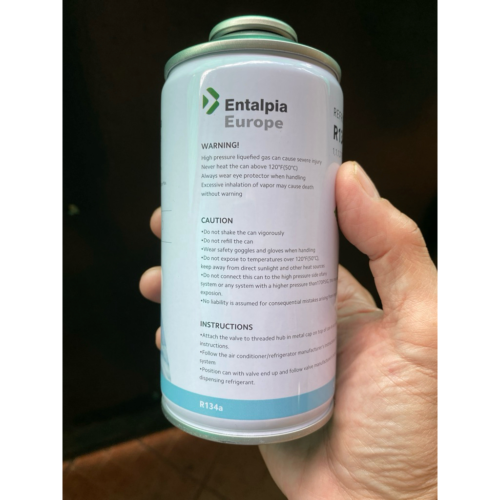 Entalpia R134a Refrigerant 390g