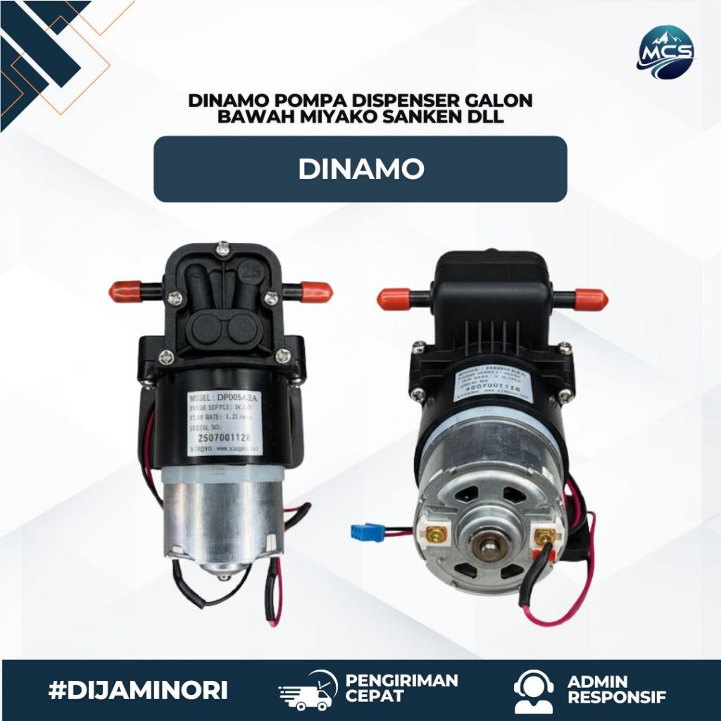 DINAMO POMPA DISPENSER GALON BAWAH SANKEN