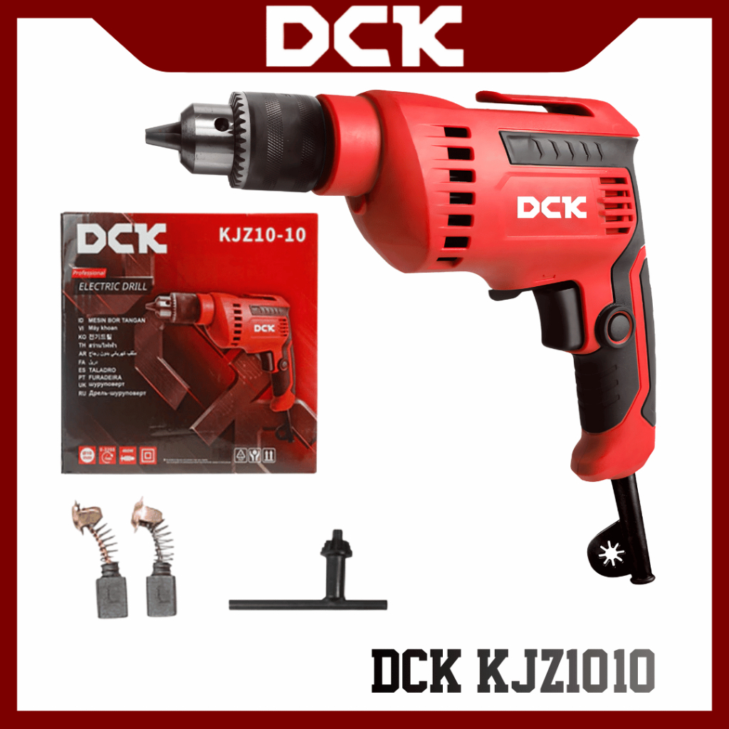 Mesin Bor 10mm DCK KJZ10-10 Electric Drill Kayu Besi Low Watt 460W