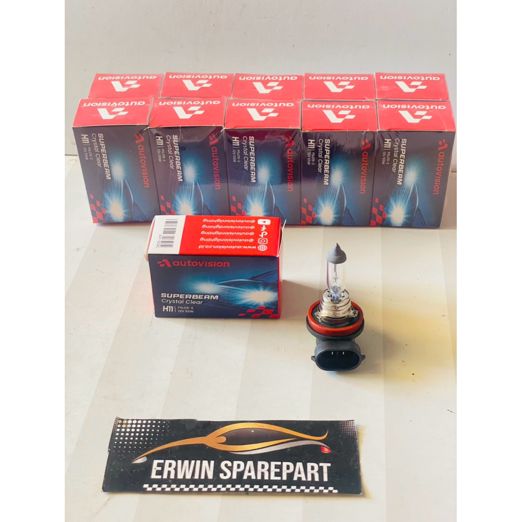 AUTOVISION LAMPU MOBIL H11 12V 55WATT