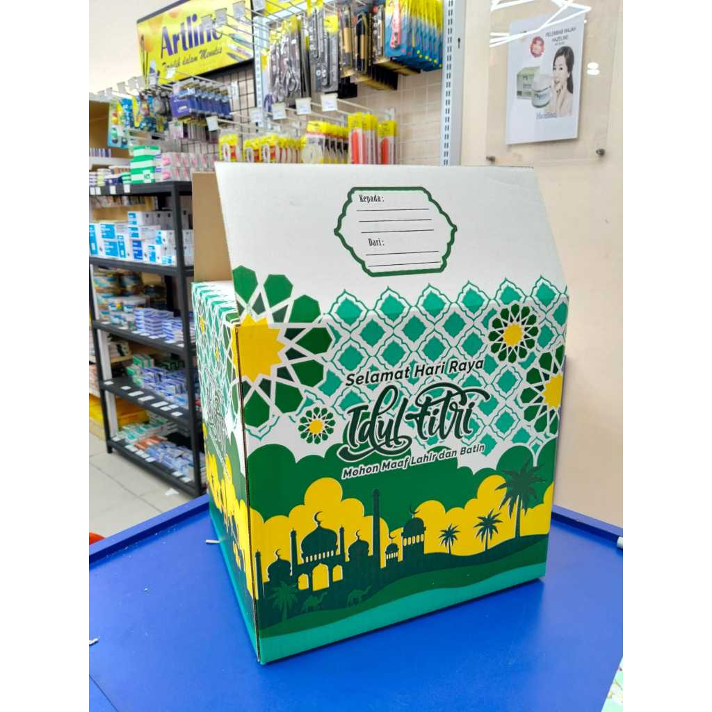 KOTAK HAMPERS LEBARAN / BOX PARCEL IDUL FITRI / KARDUS HAMPERS LEBARAN / KARDUS HAMPERS BESAR