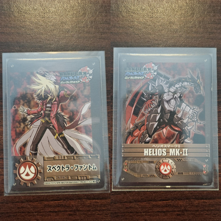 Kartu Bakugan Ability Card Helios/Spectra Phantom 2 Side Ori SPIN MASTER/SEGA SUPER RARE