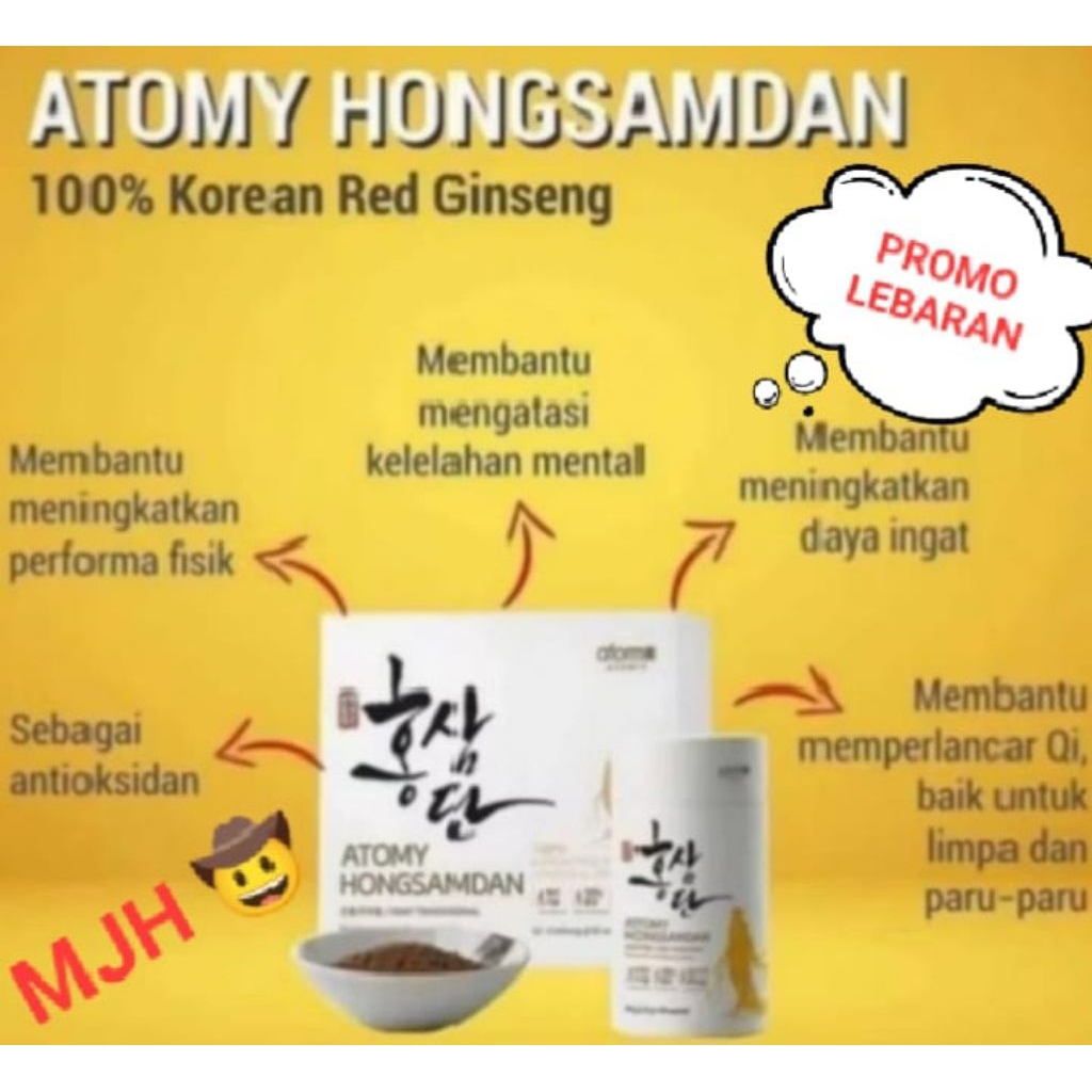 Hongsamdan red ginseng Korea Atomy isi 60 sachet