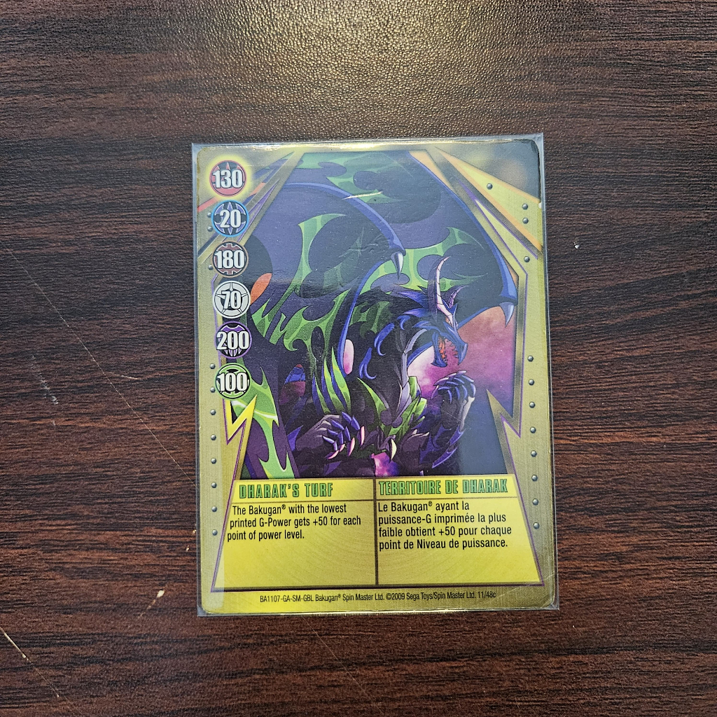 Kartu Bakugan Gate Card Dharak Phantom Dharak Ori SPIN MASTER/SEGA