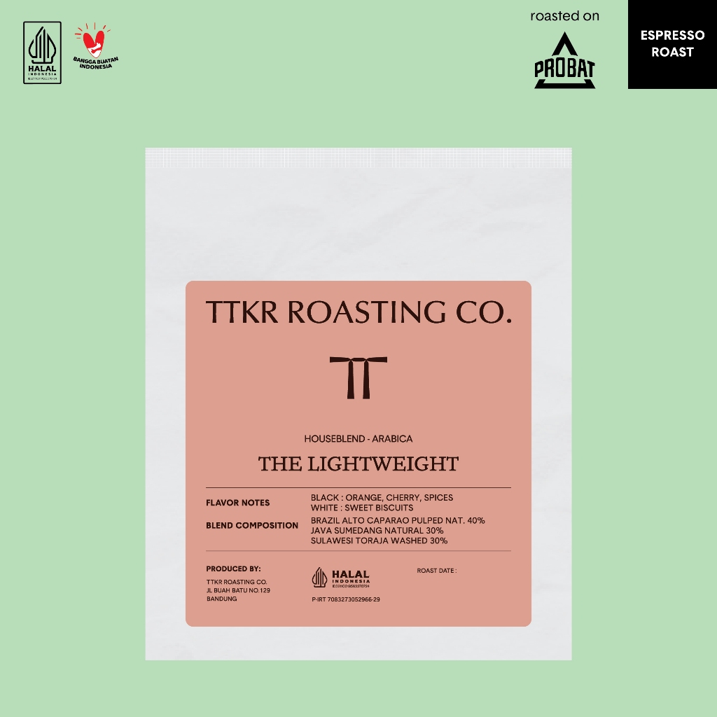 The Lightweight - House Blend Arabica Espresso Roast (Biji Kopi/Roasted Beans)