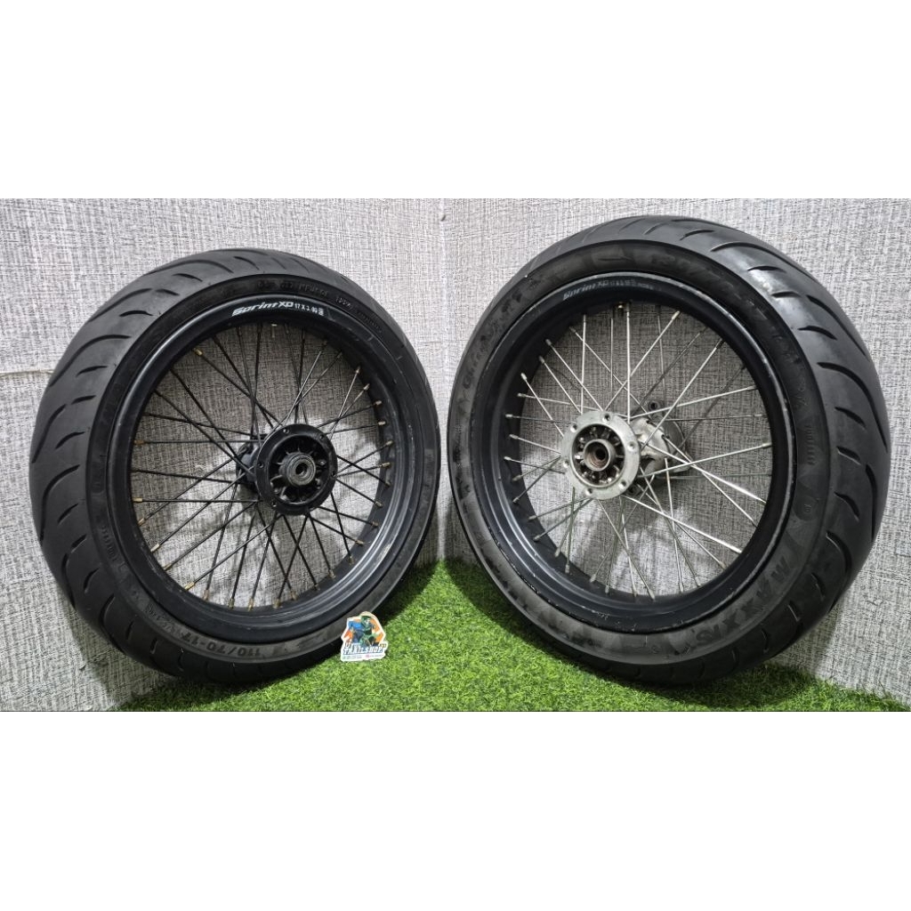 WHEELSET SUPERMOTO KLX DTRACKER SECOND 300-350