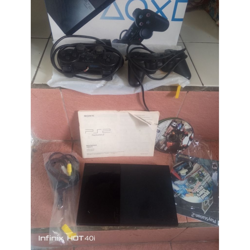 ps2 slim seri 90006 kaset optik masih ORI segelan