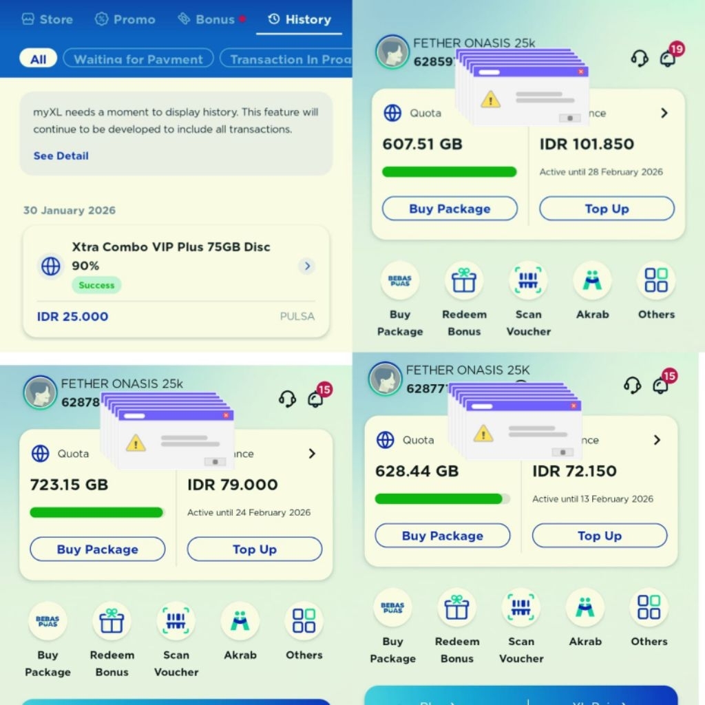 Kartu XL AXIATA diskon vip 90%