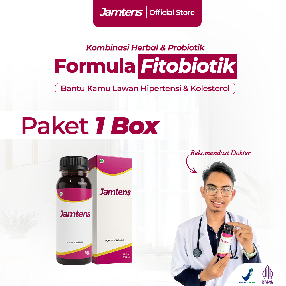 jamtens Herbal Fitobiotik Fermentasi membantu menurunkan Darah Tinggi dan Hipertensi
