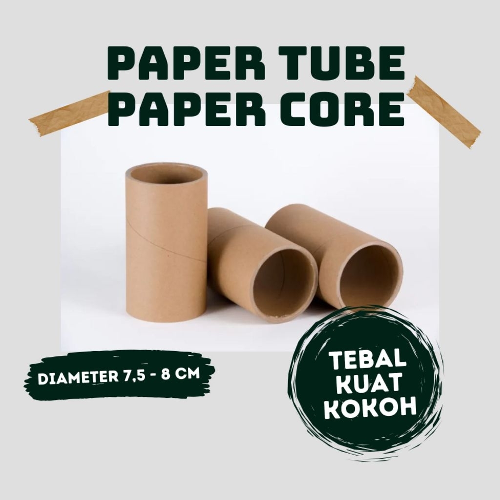 Paper Core Paper Tube Diameter 7.5 cm | Selongsong Karton Packing Poster Foto Stiker Dokumen