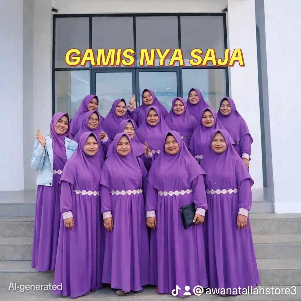 GAMIS CERUTY PREMIUM WANITA MUSLIMAH EXTRA  JUMBO JATUH ELEGEN BUSUI WHUDU FRIENDLY AKSESORIS RENDA 