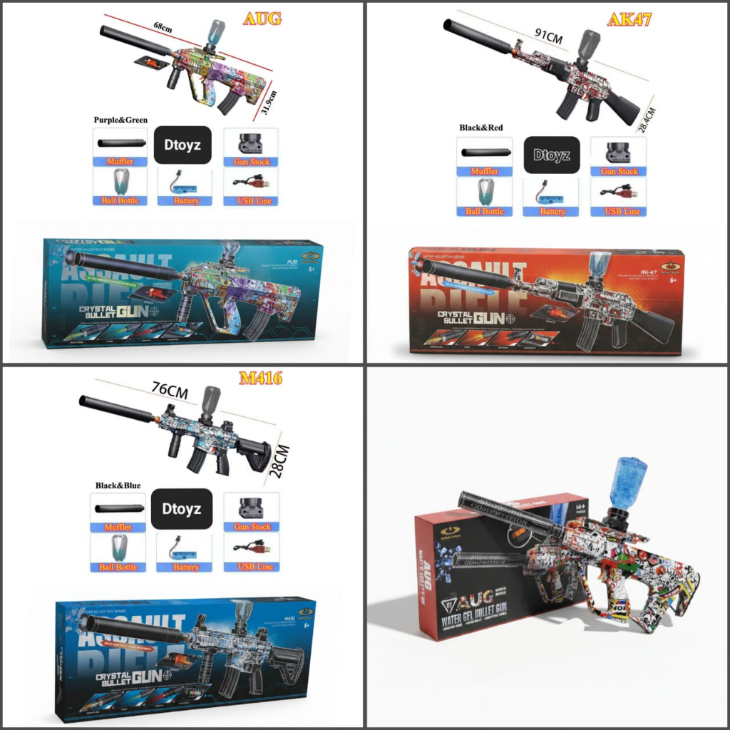 Gabybelle- Aneka Mainan Anak Water Gel Gan Eletric Water Gel AUG,  Water Crystal M416, Water Gel Cry