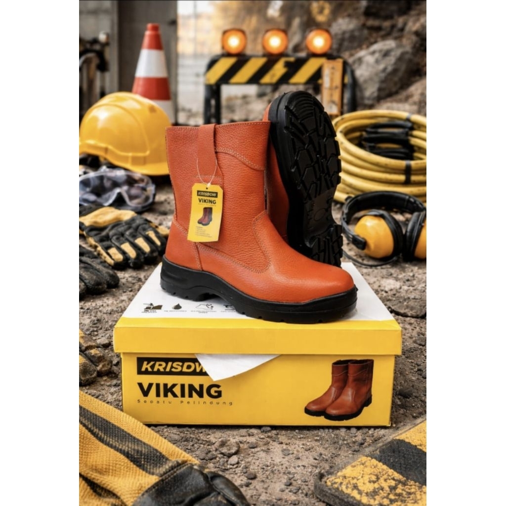 Sepatu Safety Boot Krisbow Viking Original / Safety Boot Viking Krisbow Berkualitas dan Murah
