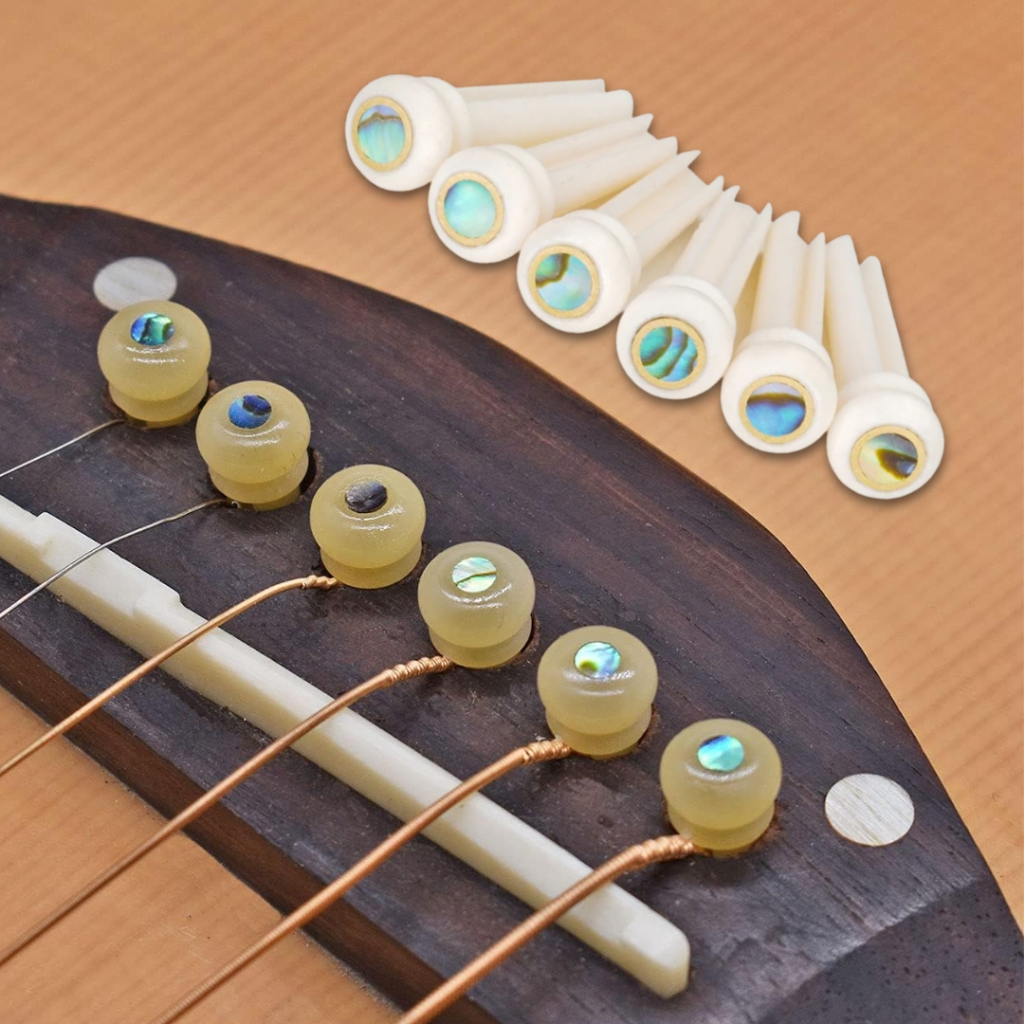 Bridge Pin Guitar Tulang Bridge Pin Gitar Akustik 6PCS H-01T