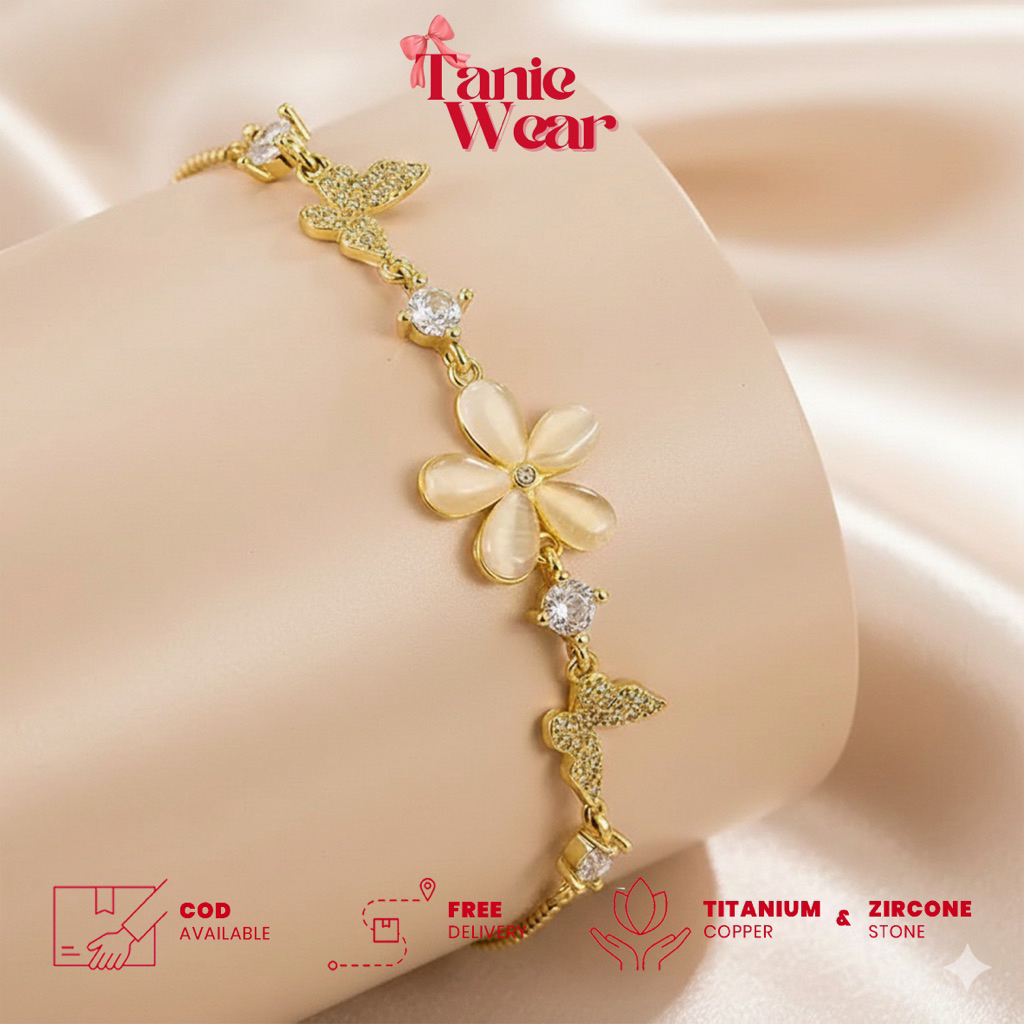 TANIE - Amber Bracelet | Gelang Wanita Adjustable Serut Emas