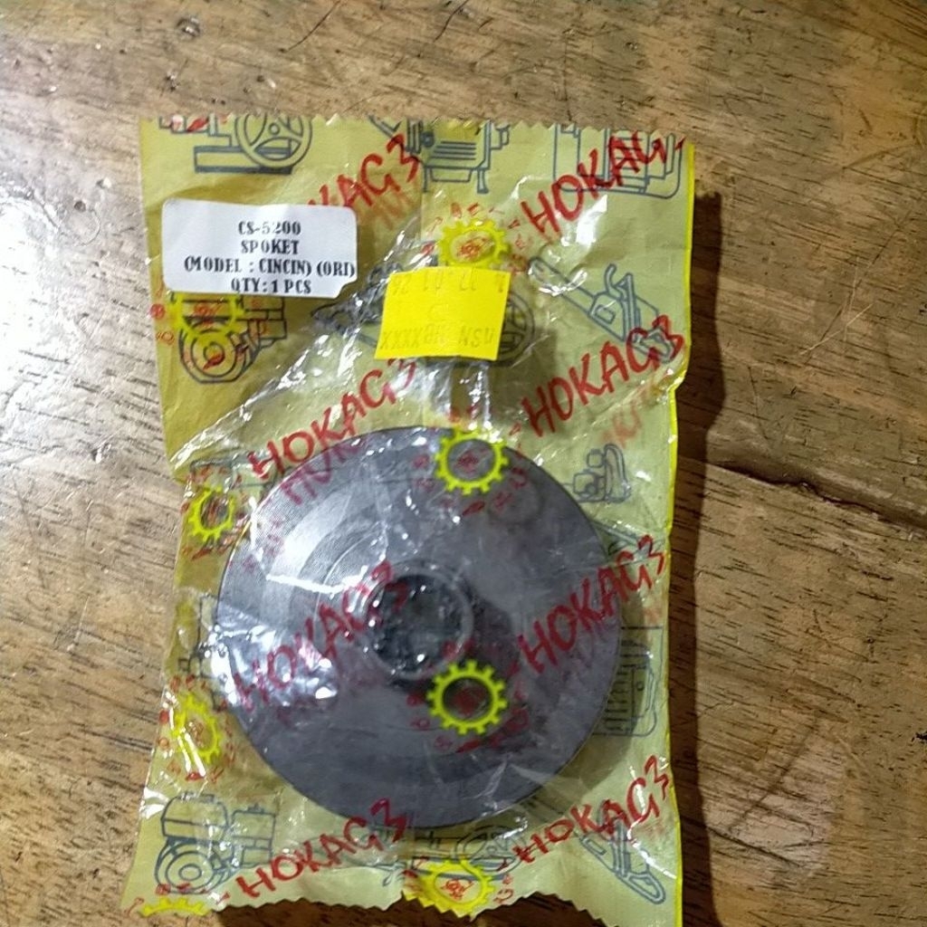 sporket senso 5200 5800 model rim chain ( cincin ) sporket chainsaw