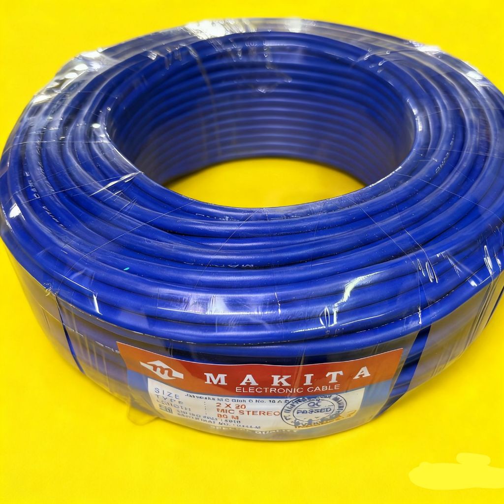 Kabel Mic Stereo Makita 100 Meter 2x20 100m 1 Roll Original Makita