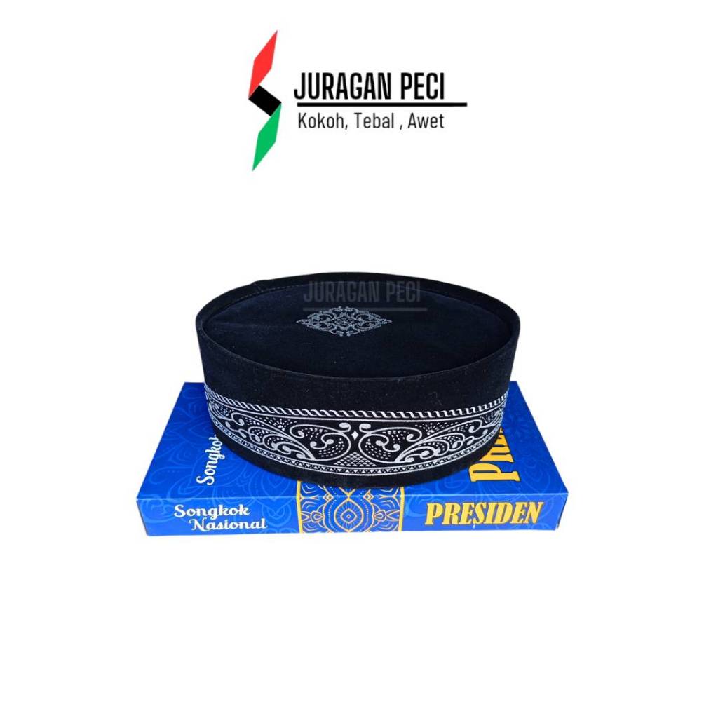 Songkok Peci Hitam Batik - Peci Songkok Hitam Murah