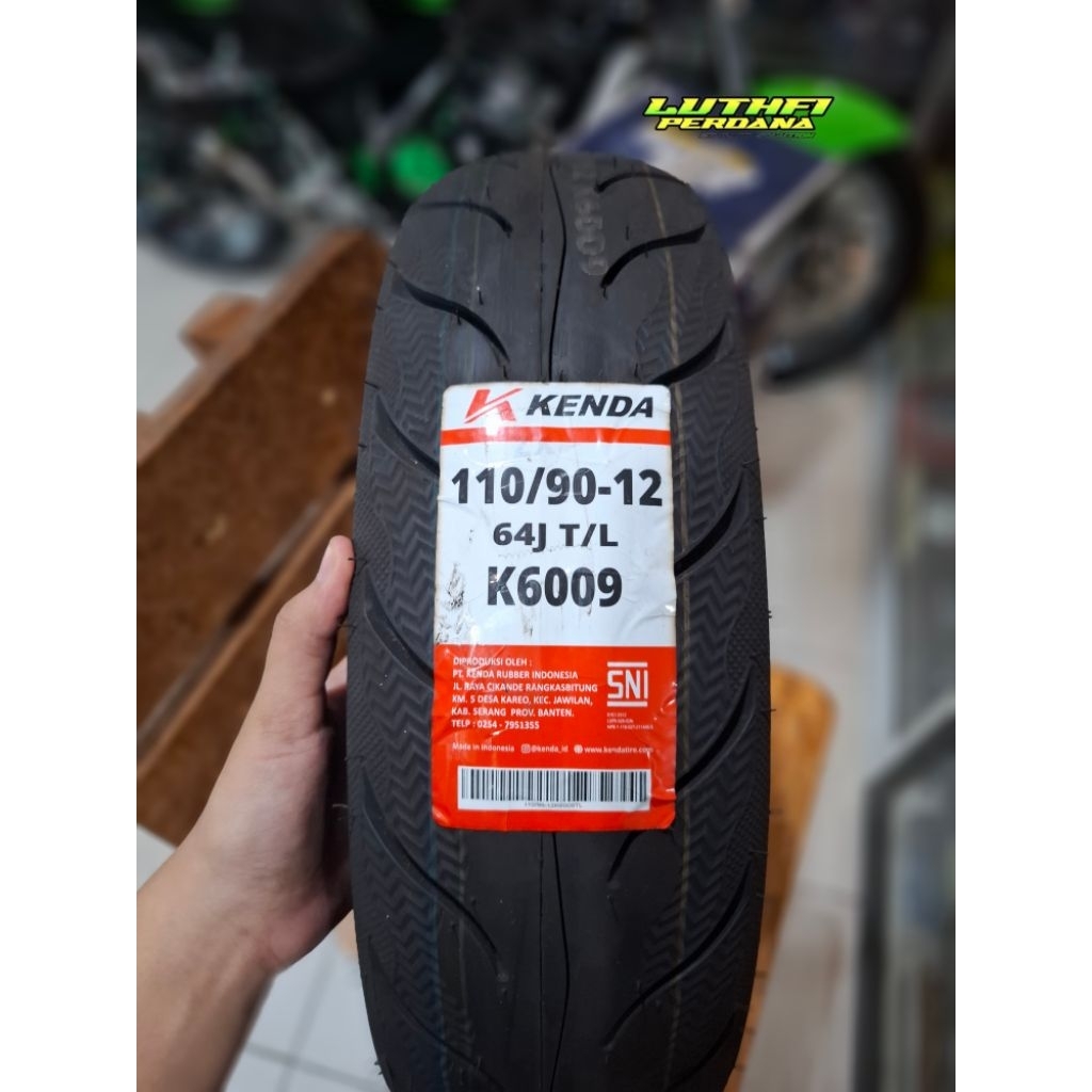 BAN KENDA K6009F/R 110/90-12 TUBELESS