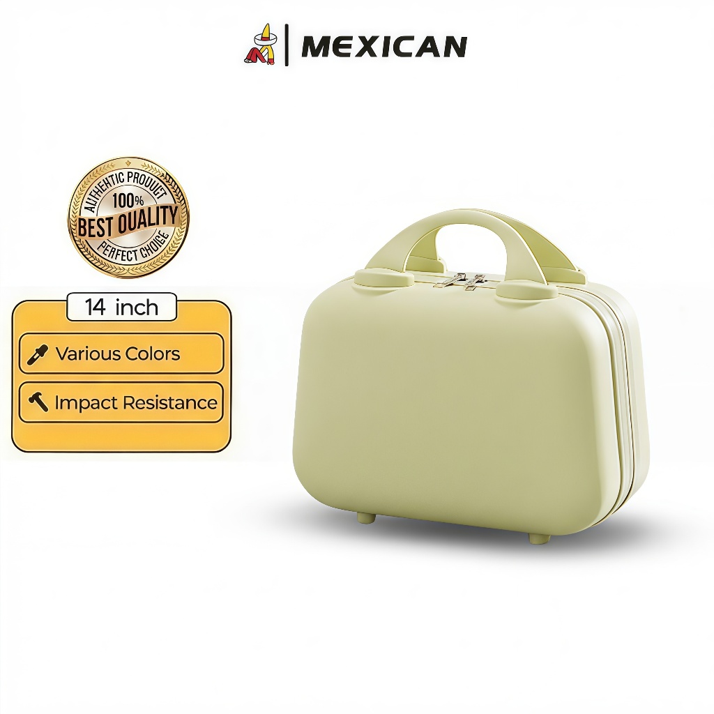 Mexican 14 Inch Koper Mini Beauty Case Tas Make Up Koper Kosmetik Premium Kosmetik Box
