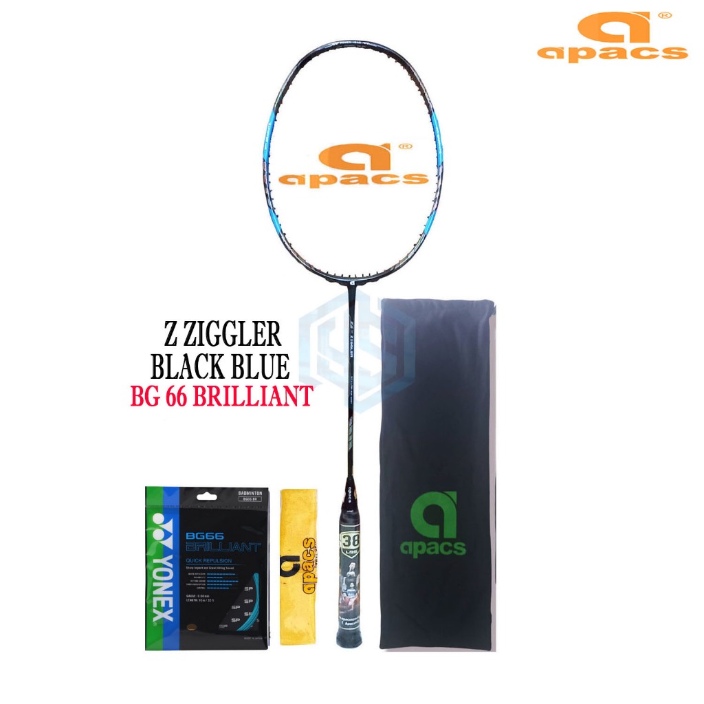 Raket Apacs Z Ziggler 38 Lbs Bonus Komplit Raket Badminton Apacs Z Ziggler