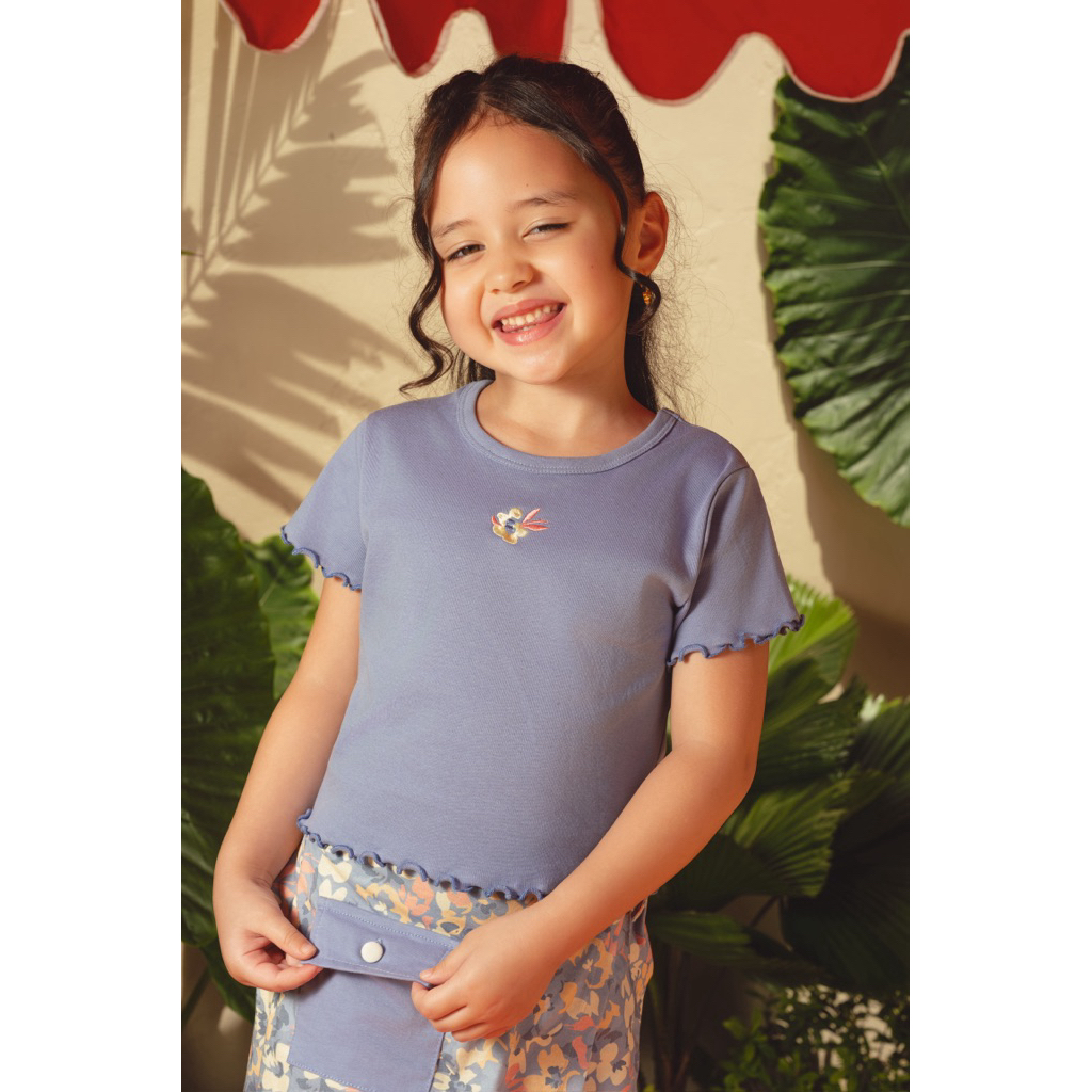 Bohopanna - Curly Top - kaos crop top anak perempuan