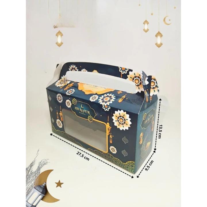 10 Pcs Gable Box Tenteng Packing Hampers Lebaran Muat 3 Toples Jar 800ml