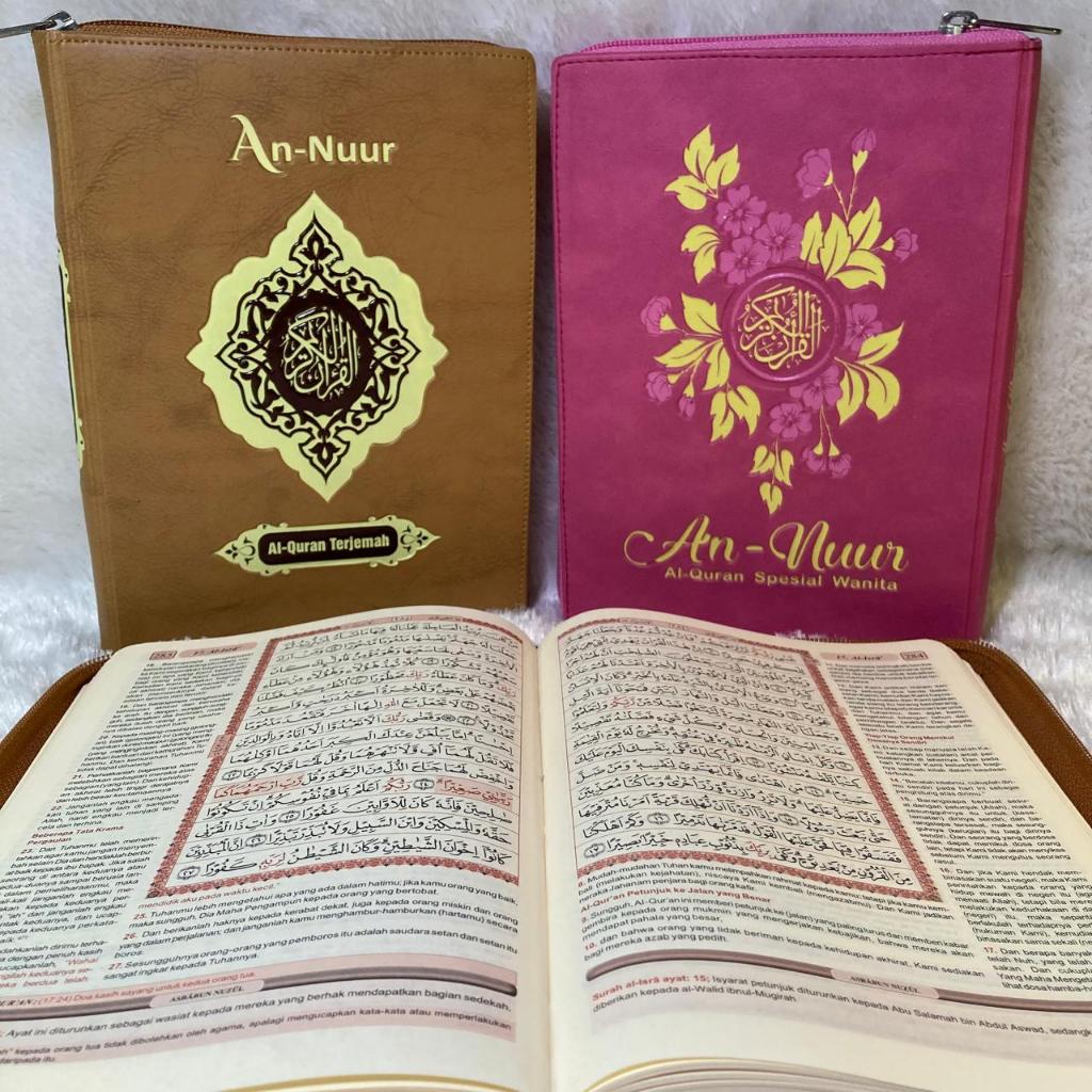 Alquran An-Nuur Ukuran A5 Kalp Resleting Cover Kertas QPP - Gema Insani - Mushaf Quran Al-Qur'an Spe