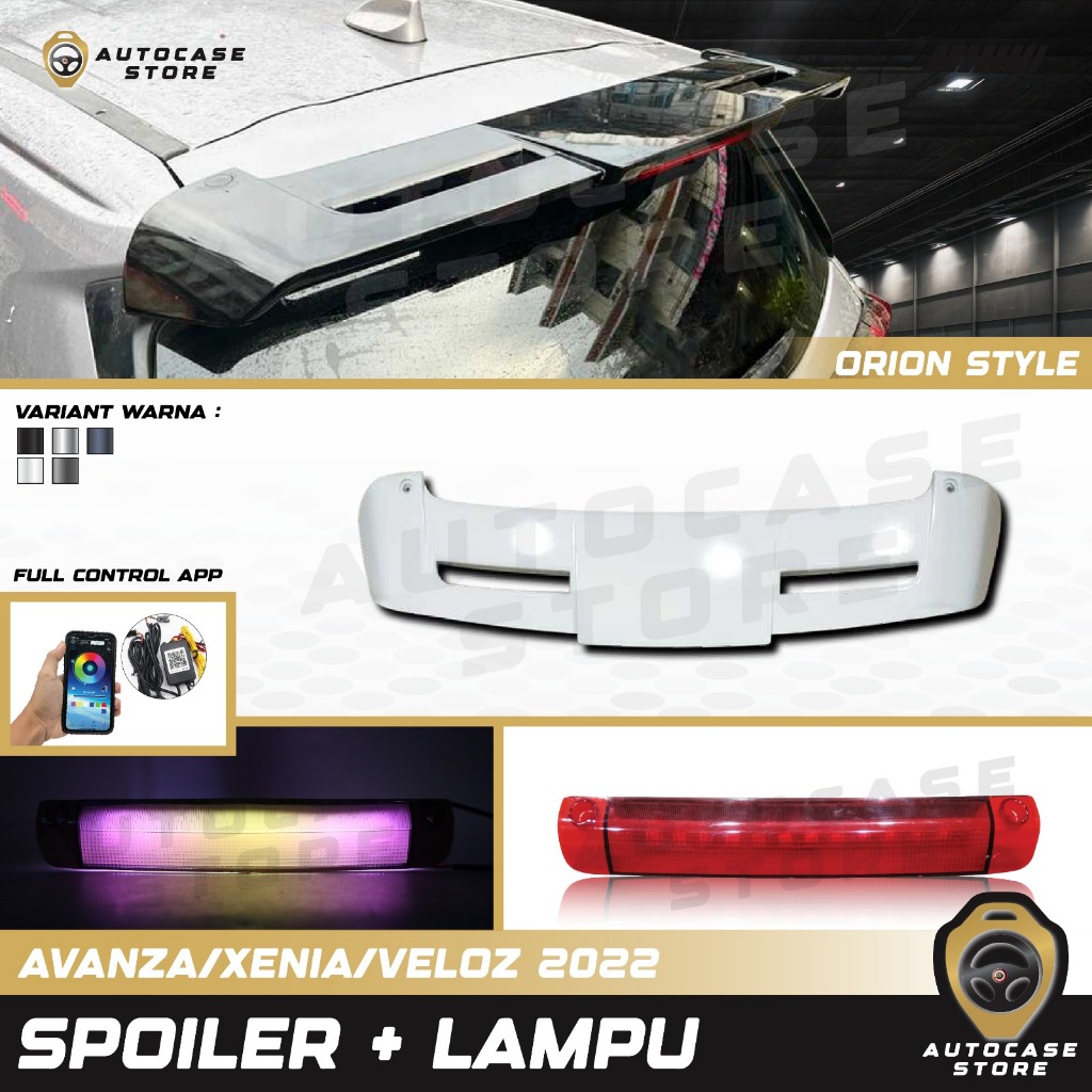 SPOILER + LAMPU AVANZA/VELOZ/XENIA 2022 2023 2024 2025 UP AKSESORIS MOBIL PNP