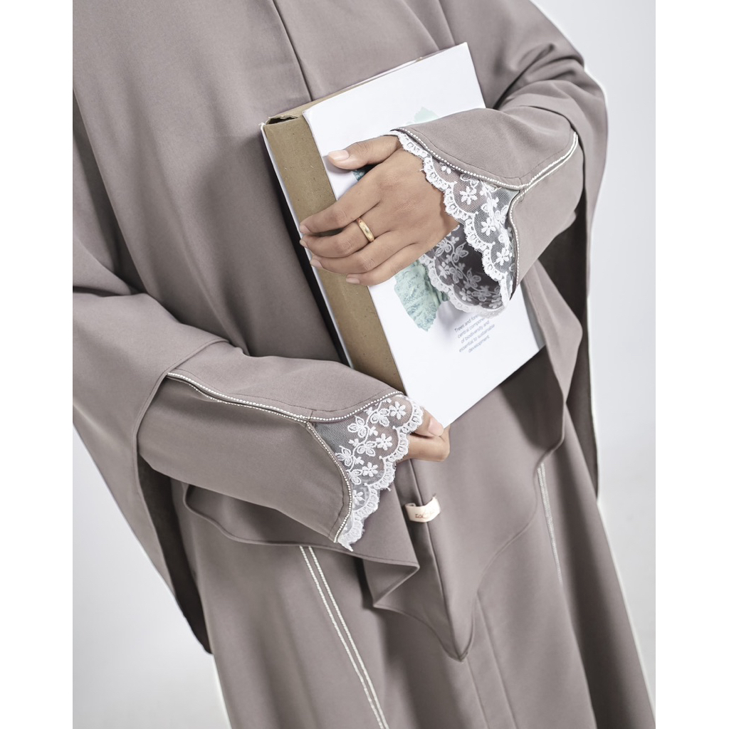 Aluna Set Renda Abaya Raniko set Pasmina Bandana
