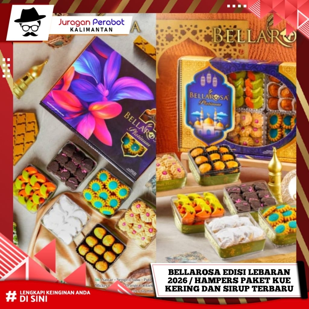 BELLAROSA 2026 || Hampers Paket Kuker Lebaran Bellarossa dan Sirup  / EXP 2027