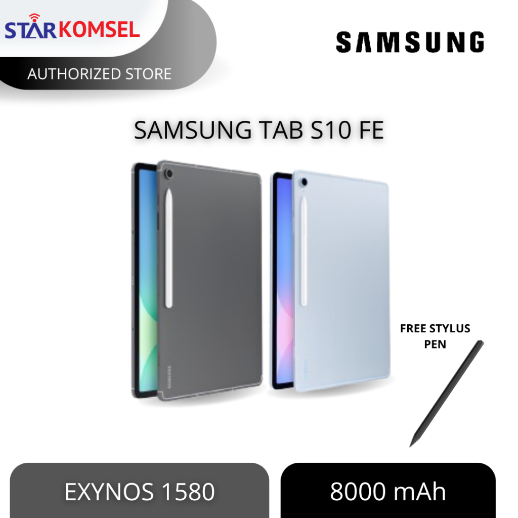 TABLET SAMSUNG TAB S10 FE 8/128 GARANSI SEIN TAM RESMI INDONESIA