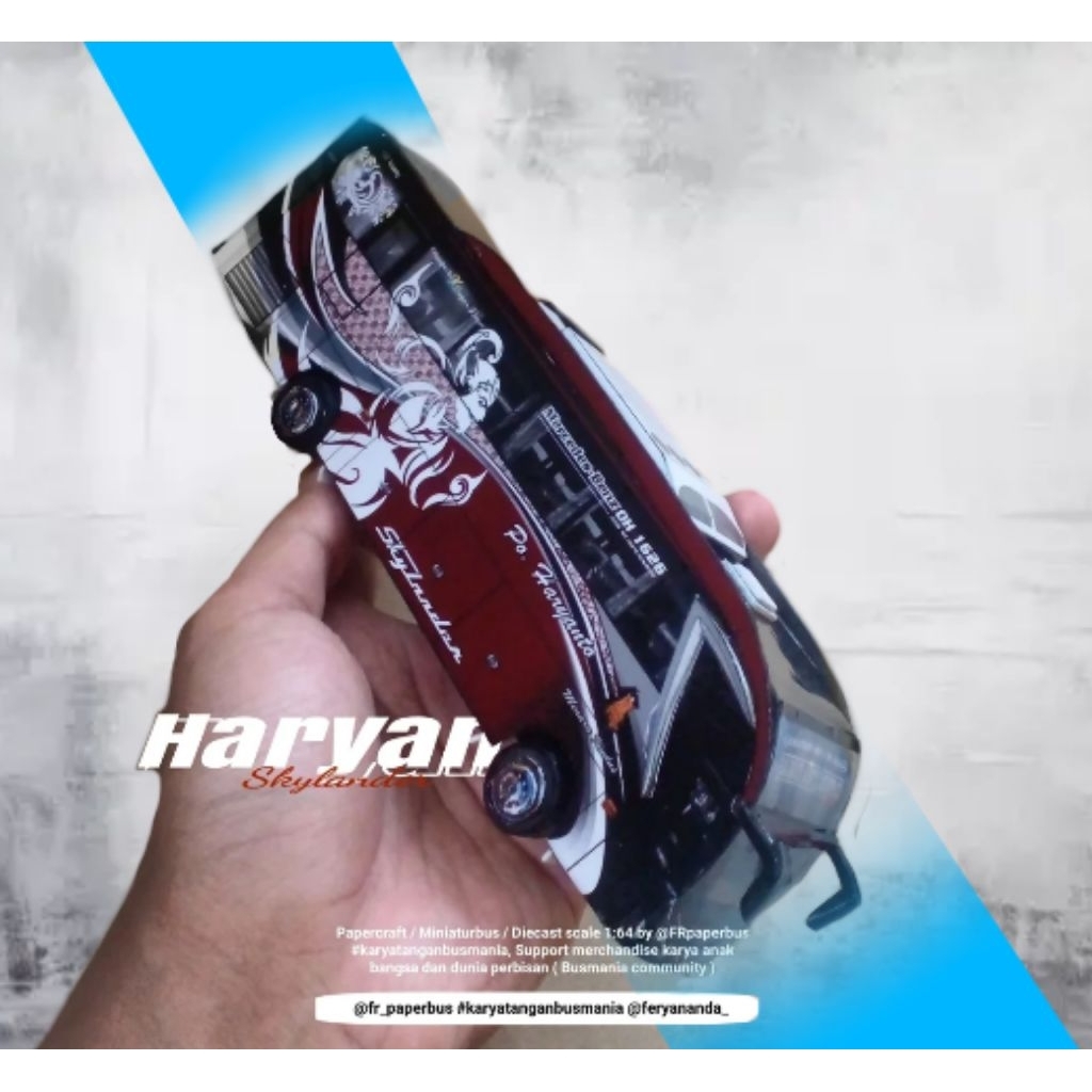 Miniatur Bis || PO.Haryanto Series || FRpaperbus