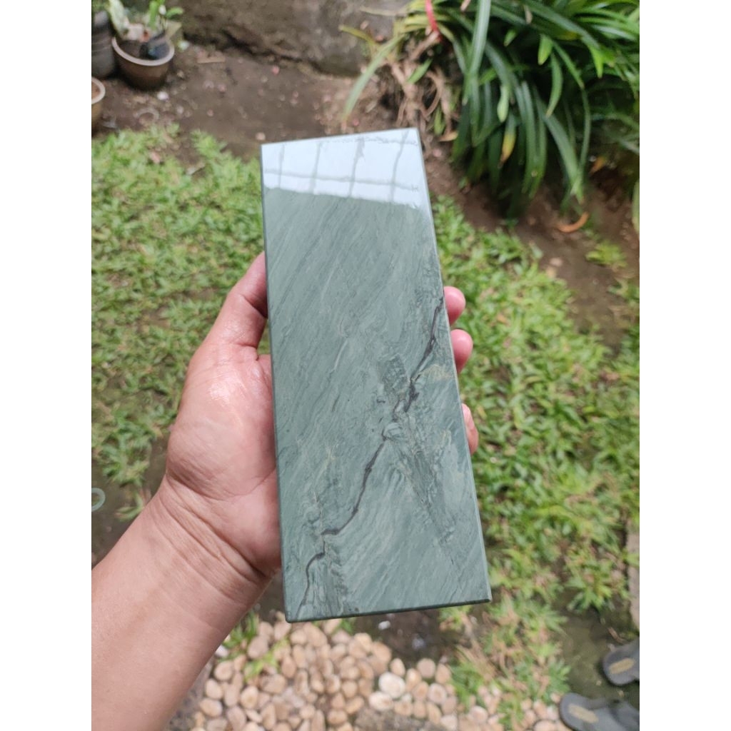 Batu Asah Goldfish Grit 7000 Hijau untuk Finishing Abrasif Sudah Lapping Rata Whetstone