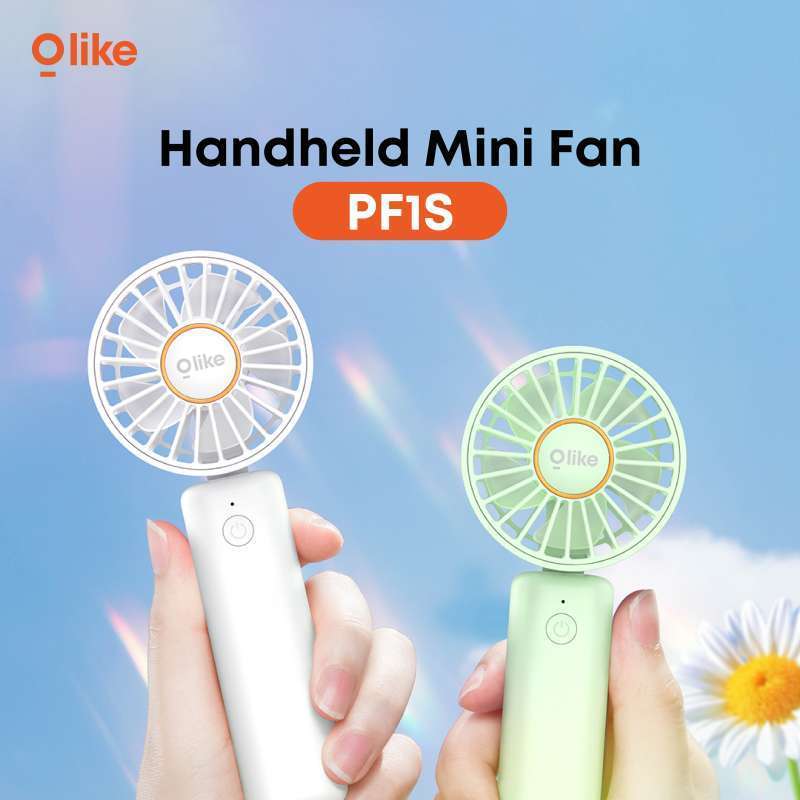 OLIKE PF1S Kipas Mini Portabel Baterai 2000mAh 3 Kecepatan Dilipat