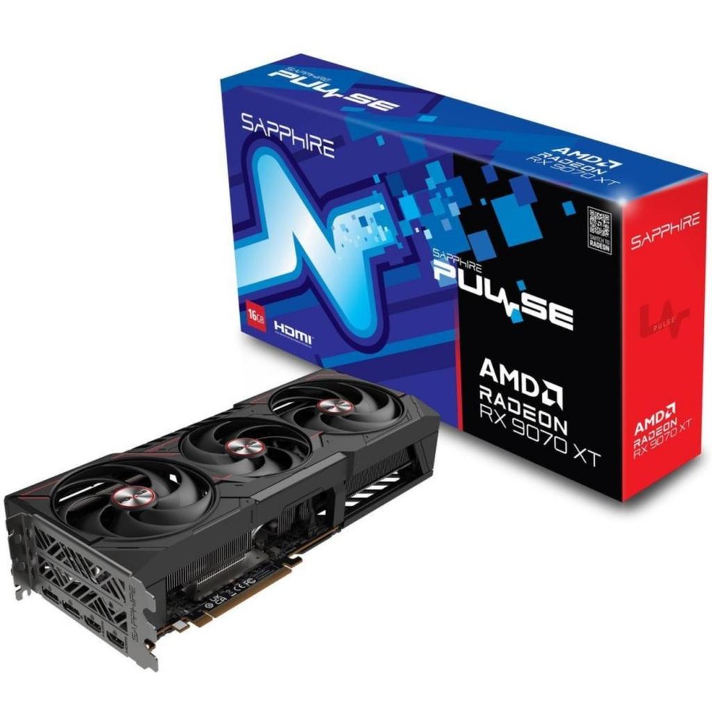 VGA Sapphire Pulse AMD RADEON RX 9070 XT GAMING 16GB | GPU RX 9070XT