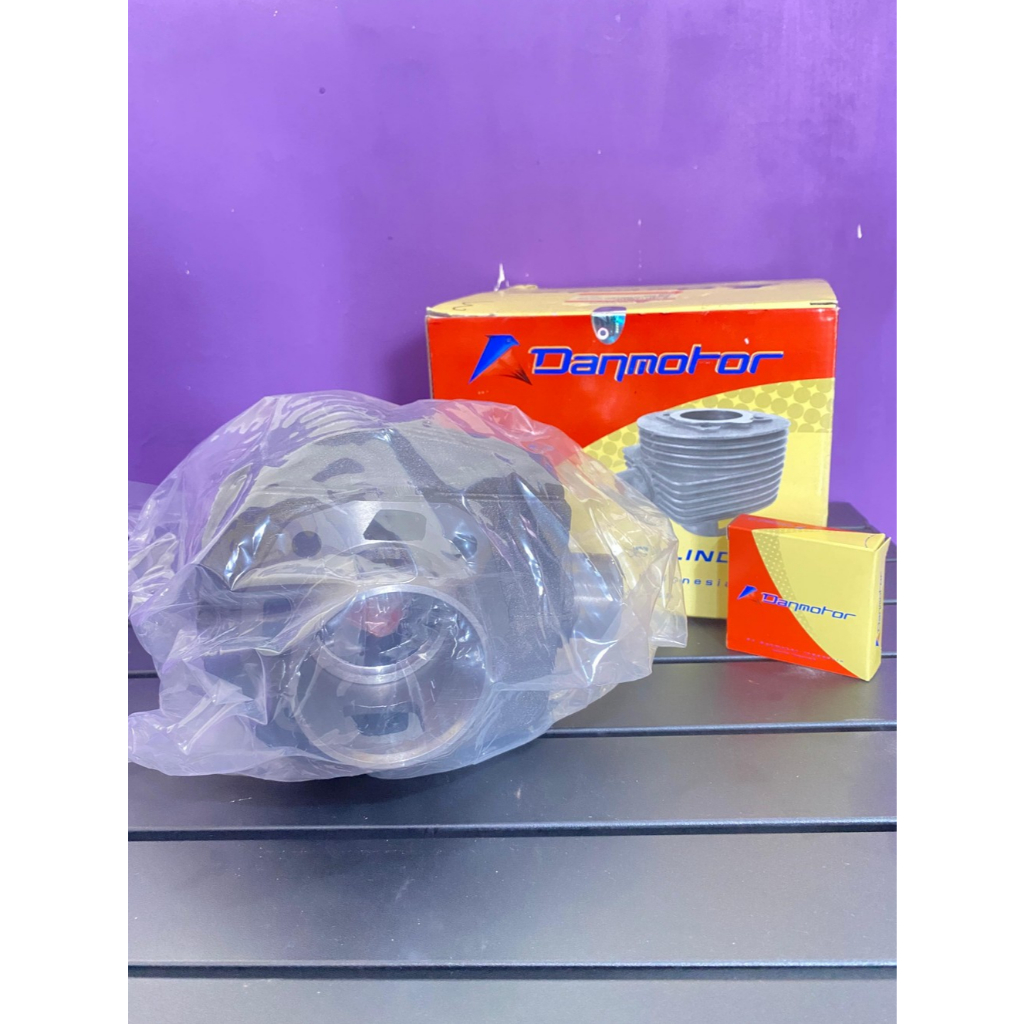 Blok Seher / Blok Silinder Cylinder Vespa Komplit Lubang 3 Danmotor