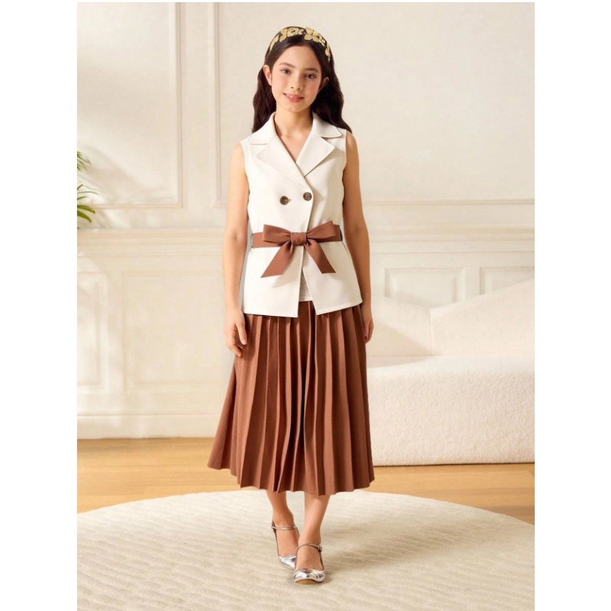 VCV-Zara Rok Set blazer anak wanita 2in1 Sabrina Premium 1-14 tahun (NON INNER)