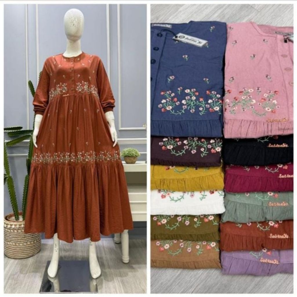 MIDI dress bordir by salvina.ys