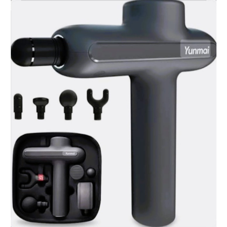 Alat Pijat Otomatis Spasme Otot  dan Tendon Yunmai Massage Gun Pro 60W 3200RPM 4 Heads Preloved